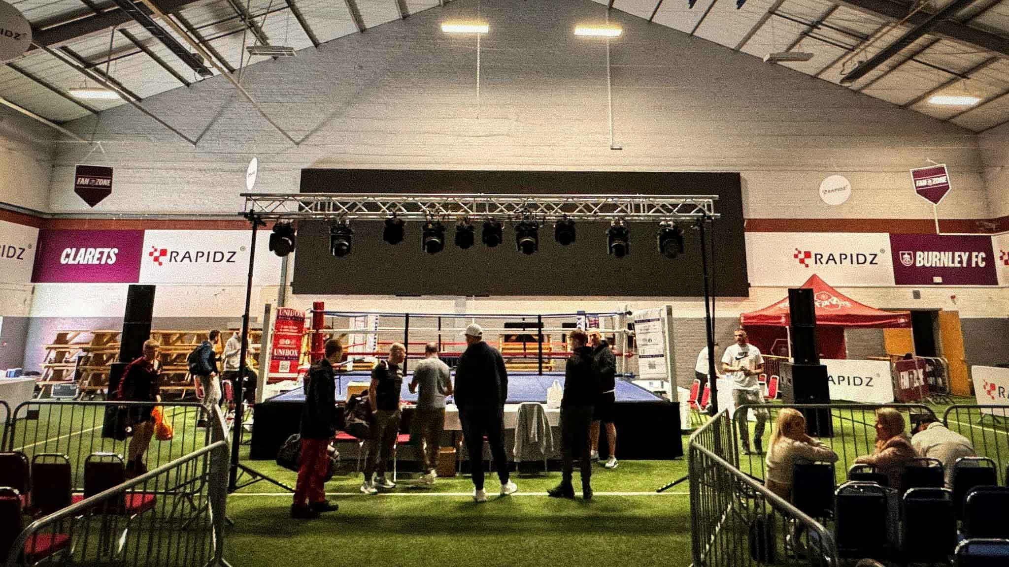 Lancashire PA Hire Party hire to a boxing event